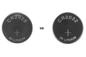 CR2025 Vs.Μπαταρία CR2032