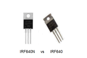 IRF640 έναντι IRF640N: ισοδύναμα, προδιαγραφές και φύλλα δεδομένων