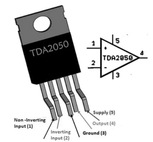 TDA2050 IC Pin Configuration