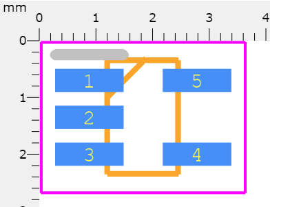 SN74LVC1G17QDCKRQ1 Footprint