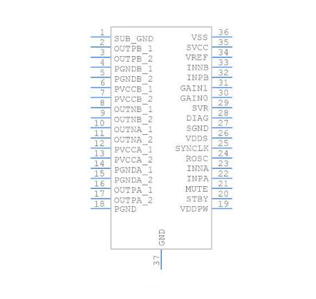 TDA7492 Symbol