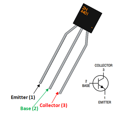  2N4401 Pin Configuration