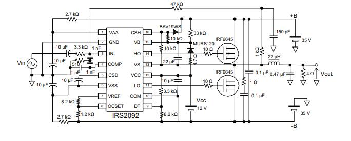 IRS2092 Application Circuit